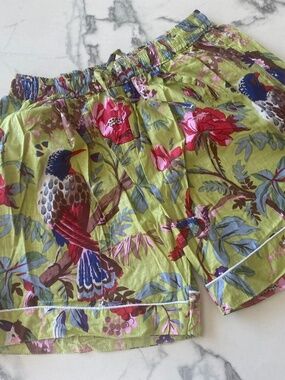 NWOT Handmade Handblock print shorts
